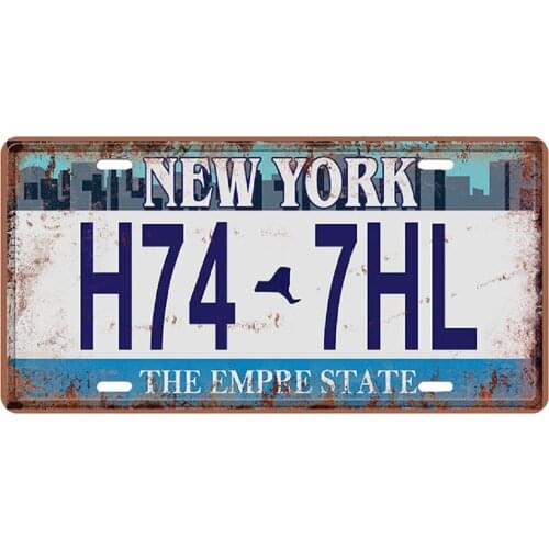 Retro Tinplate Metal Sign License Plate Metal Plaque Board Pub Bar Wall Decor 15 X 30cm - 9 Patterns