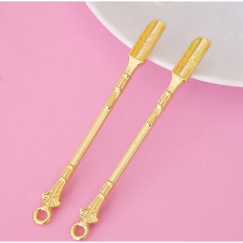 Alloy Mini Smoke Spoon Identify Smell Taste Tea Spoon Materials Pendant Decor Easy To Carry Tobacco Pot Accessories