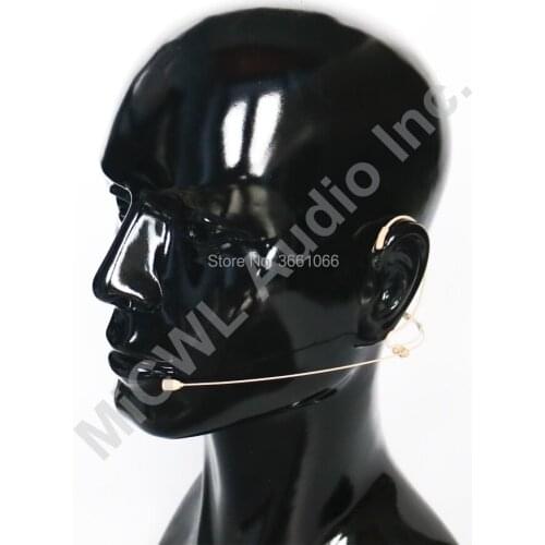 New Beige Headset Condenser Microphone Speech Headworn Microfone for Sennheiser G2 G3 G4 Shure ULX UR4D SLX Wireless System Mics