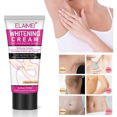 60ml Underarm Whitening Cream Body Armpit Whitening Cream Lotion Legs Knees Private Parts Whitening Cream Skin Care Cosmetic