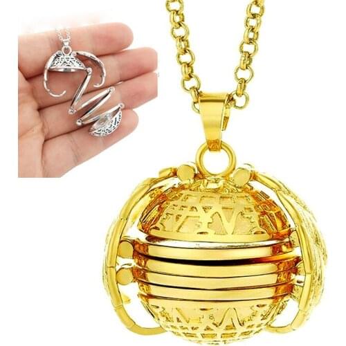 Fashion Necklaces Women Gold Silver Angel Wings Pendant Necklace Expanding Photo Locket Necklace Long Chain Creative Jewelry