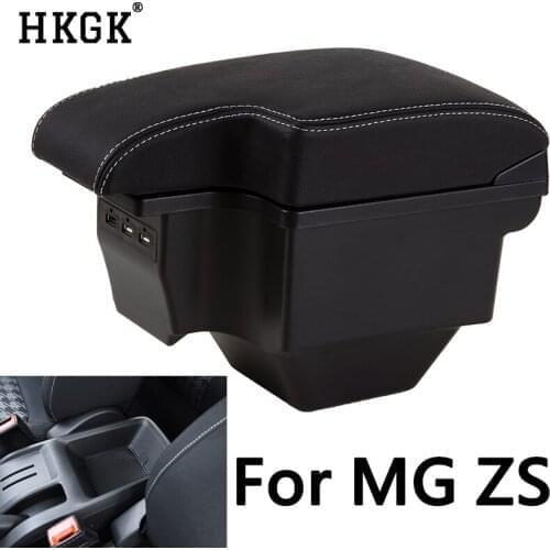 Armrest For MG ZS 2016-2019 Arm Rest Rotatable box central Store content box with cup holder ashtray car-styling accessory