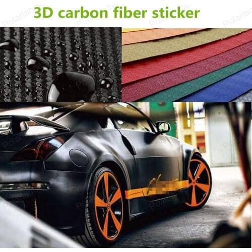 Custom Carbon Fiber Vinyl 3D Stickers Car Styling Modification Of Body Interior Decoration Protection Stickers 128X16cm/roll