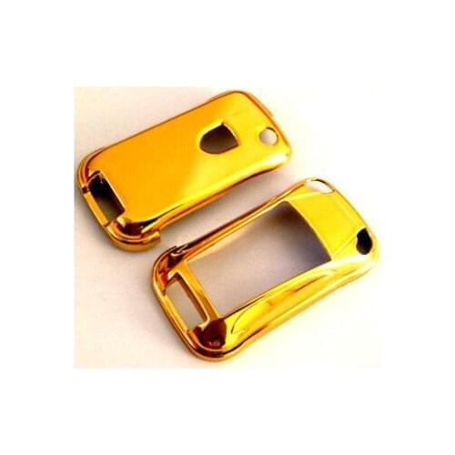 Gold Plated Version Remote Flip Key Cover Case Shell Fob Protection for Porsche 911 997 Cayenne Boxter 987 Cayman 987 Panamera