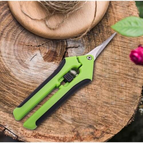 Garden Pruning Shears Stainless Hand Cutters Plant Ratchet Shears Potted Pruner