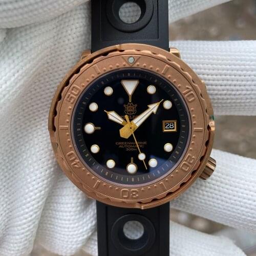 SD1975S New Watch 2020 Steeldive CUSN8 Bronze Dive Watch NH35 Automatic 30ATM CeramiC Bezel Mens Watch