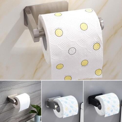Stainless Steel Wall Mounted Toilet Paper Frame Holder Tissue Hook Bathroom Hangers Organization Hardware Home Roll Towel H6G9