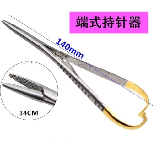 Dental Lab Tool Surgical Orthodontic Implant Castroviejo Needle Holders For Dentistry Clinic
