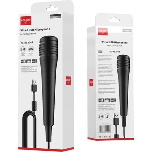 Ultra-wide USB Wired Microphone Karaoke Mic For Nintendo Switch Wii PS4 Xbox PC Computer Condenser Recording Microfone