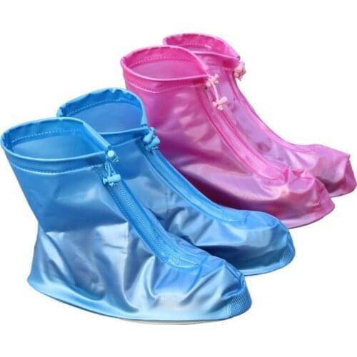 Waterproof Rain Reusable Shoes Covers All Seasons Slip-resistant Rain Boot Overshoes Men & Womens Shoes Accessories S2017454