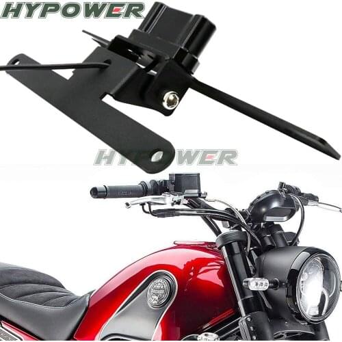 Motorcycle parts Rear License Registration Plate Tail Frame Holder Bracket Modified with Led Light for Benelli Leoncino 500 Bj50