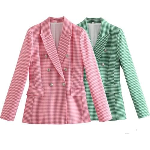 ZA New Summer Womens Dress Thousand Bird Pattern Slim Leisure Suit Jacket XQJ 9310