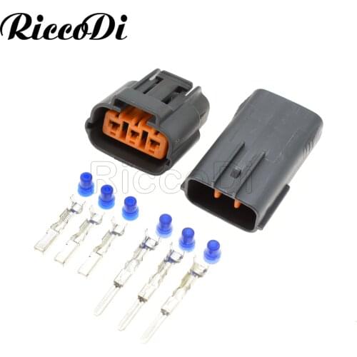 1-20Kits 3 Pin DL 090 Male Female Waterproof Sensor Connector 6195-0009 6195-0012 For Nissan Mazda RX8 Ignition Coil Socket