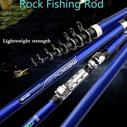 2019 Newest 99% Carbon Telescopic Rods 3.6m 4.5m 5.4m 6.3m Spinning Fishing Rod Carp Feeder Rod Surf Rock Spinning Rods
