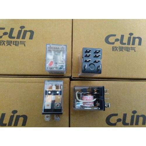 Brand new original authentic C-Lin HHC68A-2Z YJ2 YDR2PD JQX-13F/2Z LY2 HH62P Relay AC24V