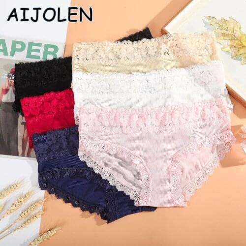 AIJOLEN Sexy Underwear for Women Cute Bow Lace Panties Solid Color Sexy Underpants Soft Thread Ladies Panties and Briefs