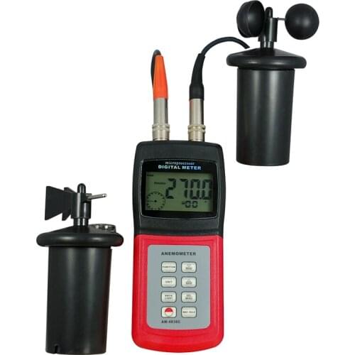 Anemometer Wind Speed Direction Air Weather Meter Tester AM4836C