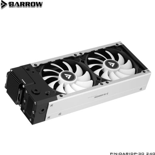 BARROW 240mm Radiator+17W PWM Pump+Fan Integrated ITX case integration solution Copper Water Discharge Liquid Heat Exchanger