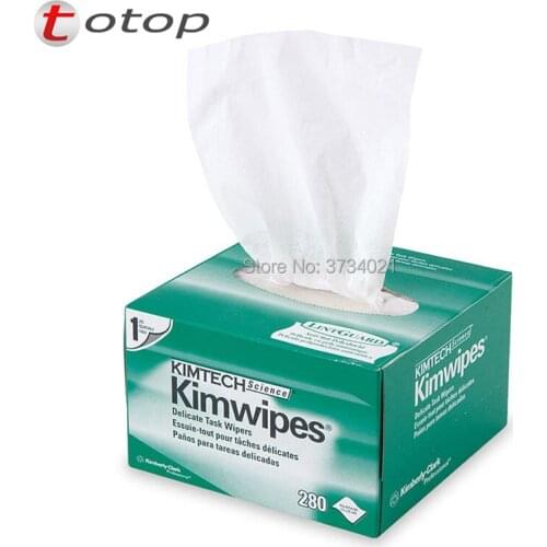 Free Shipping 280pcs/box Optical Fiber Cleaning Kimwipes Dustfree Paper