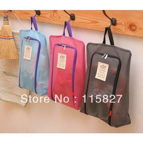 Free Shipping!Funny made 3pcs/lot Travel storage bag Shoes Bag Washing Cosmetic organizer Hand carry bag Storage Bag 3 Color