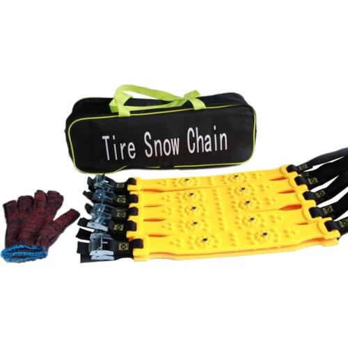 10 pc Snow Chains, Anti-skid Tire Chains Anti Slip Snow Tire Chains for Cars and SUVs All Season