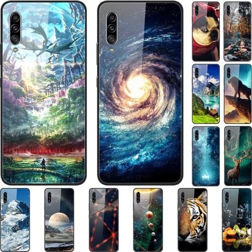 Cases For Samsung Galaxy A90 5G Case Tempered Glass Phone Cover For Samsung A90 5G Cases Hard Coque 6.7" For Samsung A908B A 90