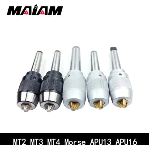 1pcs 100% new MT2 MT3 MT4 APU13 APU16 tool holder mt apu series 0.05 precision CNC integrated self-tightening lathe tools holder
