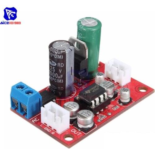 Diymore Rectifier Bridge NE5532 Stereo Audio Amplifier Module OP AMP Microphone Pre-Amplifier Board DC 9-24V