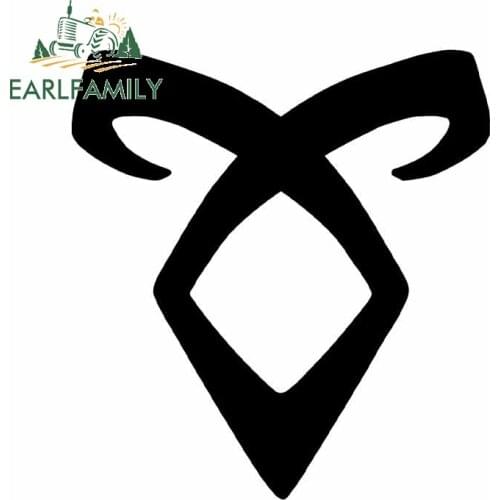 EARLFAMILY 13cm x 12.1cm for Mortal Instruments Vinyl Car Stickers Waterproof Laptop Refrigerator Window Trunk Decoration Decal