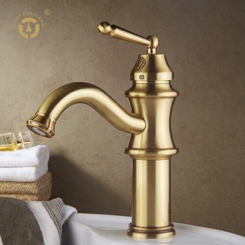 LTJ Antique Brass Bathroom Faucet Kitchen Faucet Shower Faucet For Bathroom Shower System Basin Sink Faucet Mixer LA10102AAB