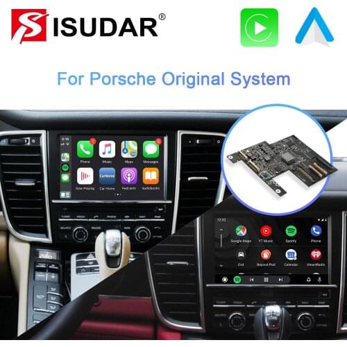 ISUDAR Carplay Module For Porsche/Panamera/Cayenne/Macan/Cayman/Boxster 911 718 PCM 3.1 Android Auto AI Box Camera Multimedia