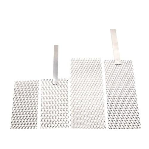 Platinum Titanium Mesh Electroplated Titanium Mesh Electrode Gold Silver Electroplating Positive Plate Metal Machining Tool