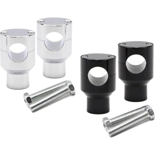 7/8'' 22mm Motorcycle Handlebar Risers for Harley Honda Kawasaki Suzuki Yamaha Handle Riser Clamp with Mount Bolt