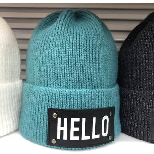 Casual New Winter Hat Solid Wool Blend Beanies Hats For Women Spring Fashion Wool Warm Skullies Beanies Hats Caps For Men Women
