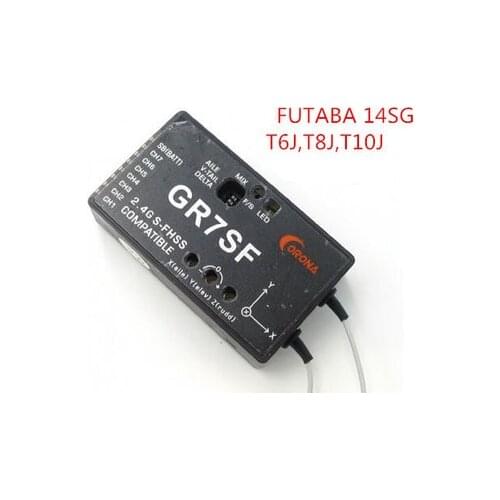 CORONA 2.4 7CH GR7SF S-FHSS receiver buil in Gyro Compatible with FUTABA T6J T8J 10J T14SG