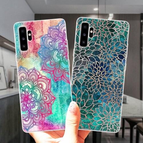 Floral Mandala Lace Flower Clear Soft Silicone Case Cover For Samsung M51 M31 M11 M21 M30S M10 M20 NOTE 20 Ultra 10 Lite Pro 9