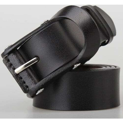 2017 leather western Belts For Men Formal Business Genuine Leather Belt With Double Side 3.8CM wide belt 130 135 140 145 150 160
