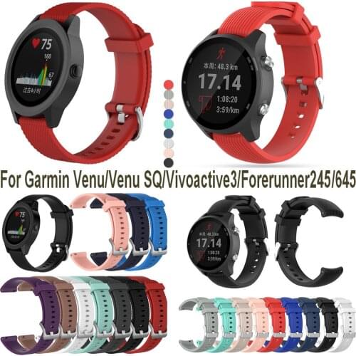 20mm Universal Strap For Garmin vivoactive 3/vivomove HR Band Replacement Watchband for Garmin Forerunner 245 Bracelet Belt