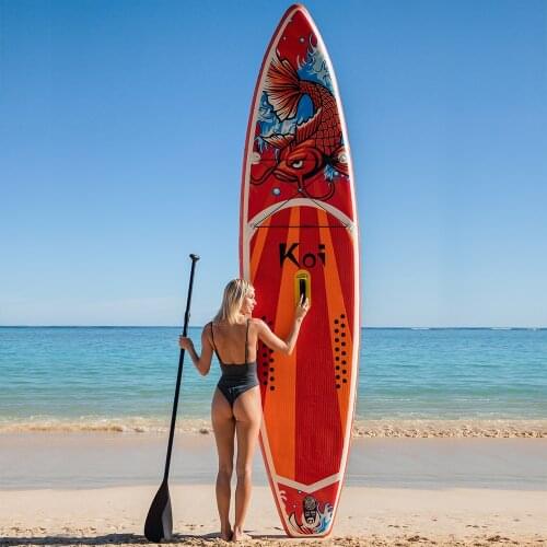 RU SUP Inflatable Stand Up Paddle Board Surfboard with Paddle Backpack Leash Bag Pump Waterproof etc