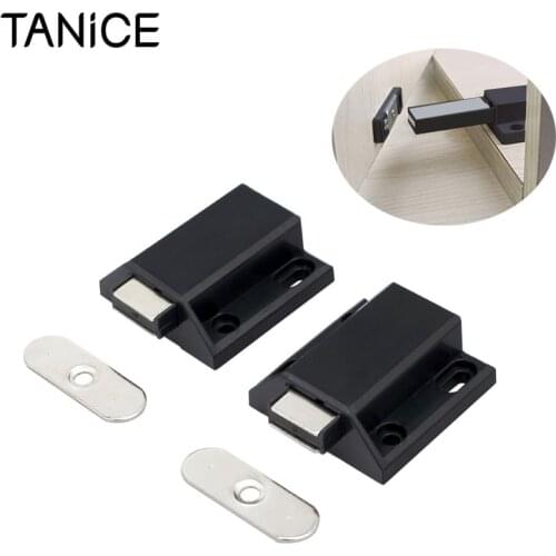 TANiCE 10Pcs Magnetic Pressure Catch Magnetic Pressure Touch Push To Open Latches For Kitchen Cabinet Doors Wooden Doors