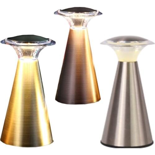 Thrisdar Mushroom LED Table Lamp USB Rechargeable Restaurant Dinner Light Creative Dinning Room Bar Hotel Cafe Table Tesk Lamps