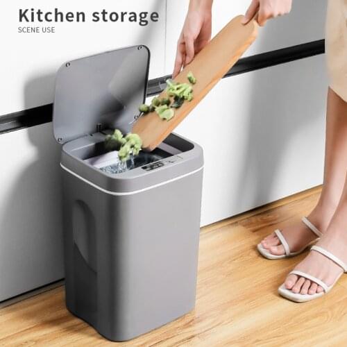 Smart Induction Touching Garbage Bin Self-Sealing Self-Changing Trash Can Automatic Open Lid For Home UD88