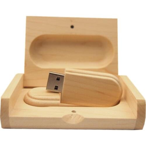 Usb 3.0 Customized Maple Wood Flash Drive Disk 32gb 64gb 16GB 8GB Wedding Gift Usb Pendrive Flash Deals (over 10pcs Logo Free)