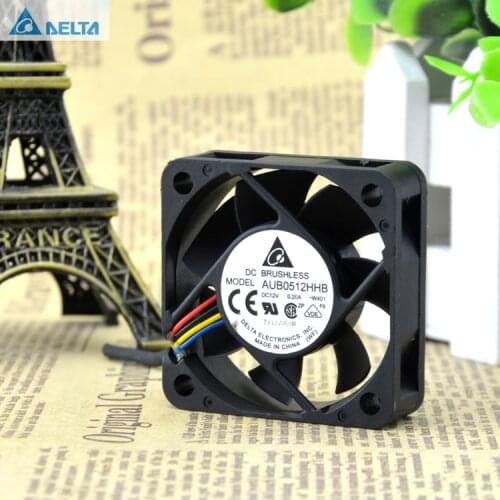 2pcs for delta AUB0512HHB DC12V 0.2A W401 5CM 5015 Server Cooling Fan 50x50x15mm pwm 4Pin