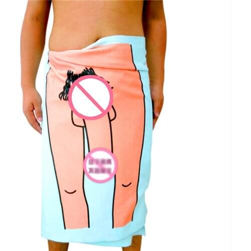 High Quality Bamboo Fiber or 100% Cotton Kuso Dick Streaking Quick Dry Beach BathTowel Magic Absorbent Dry Bath Towel Adults