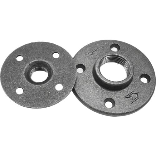 Malleable iron black metal decorative pipe fitting floor Flanges