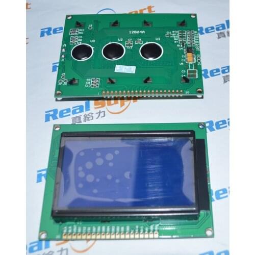 12864A without font 93*70 12864 KS0108 LCD 128*64 12864 Blue / Green