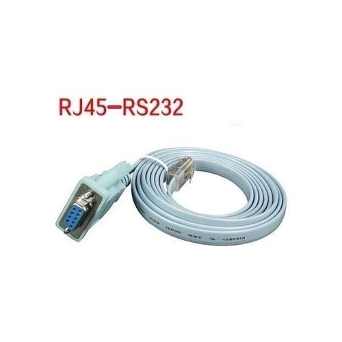 2pcs New Rs232 Db9 Connector To RJ45 Cat5 Ethernet Adapter Cable For Routers Network