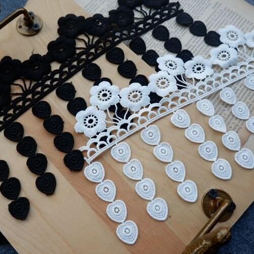 2Yards 13.8cm Wide Fringe Tassel Lace Trims for Curtain Dress Wrapping Fabric DIY Sewing Accessories