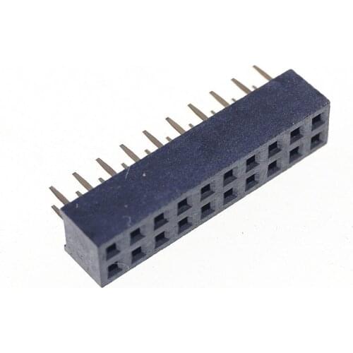 20pcs 2x10P 20 Pin 2.00 mm Female Header Pin Headers dual row Straight Through Hole Insulator height 4.30mm Rohs